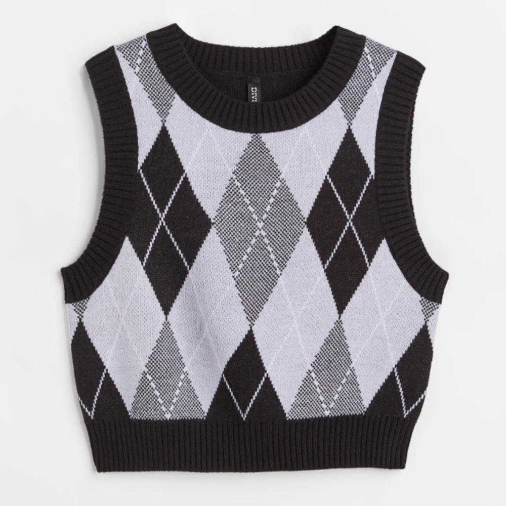 H&M Argyle Sweater Vest